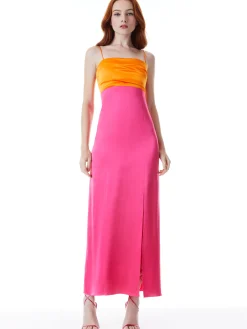 Alice and Olivia LILITA MAXI DRESS TANGERINE/CANDY*DRESSES | DRESSES | CLOTHING