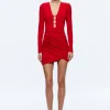 Alice and Olivia LOMA CUT OUT MINI DRESS PERFECT RUBY*DRESSES | CLOTHING
