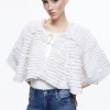 Alice and Olivia LOREE RUFFLE TIE FRONT CROPPED JACKET *CLOTHING