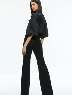 Alice and Olivia LOU BOW BUTTON DOWN BLACK/OFF WHITE*FEATURED SHOPS | FEATURED SHOPS | CLOTHING