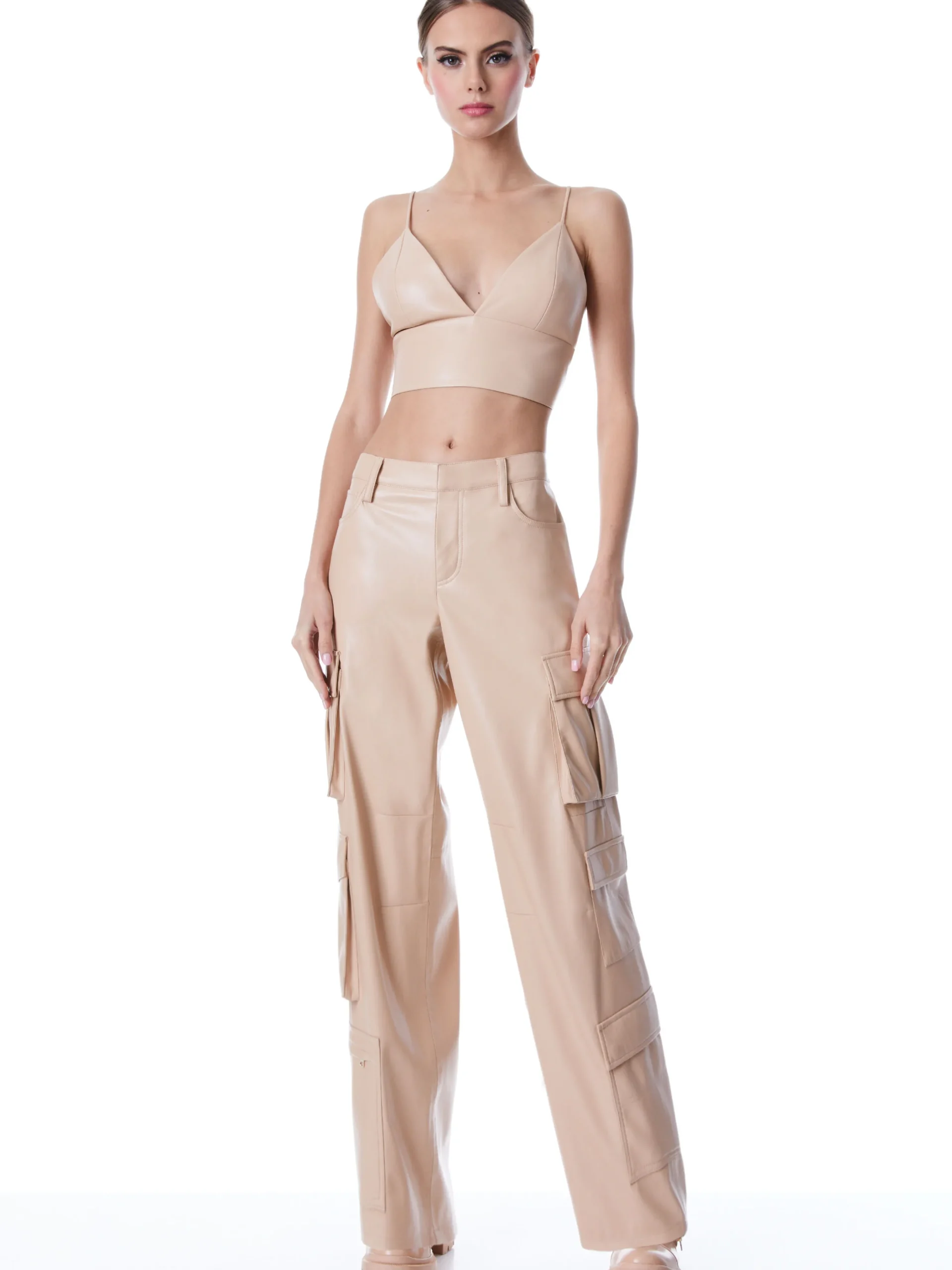 Alice and Olivia LUIS VEGAN LEATHER CARGO PANT *FEATURED SHOPS | FEATURED SHOPS | CLOTHING