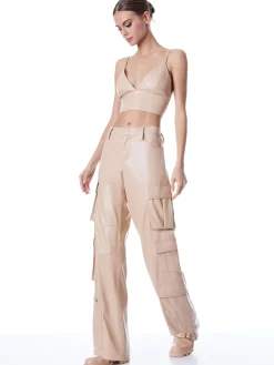 Alice and Olivia LUIS VEGAN LEATHER CARGO PANT *FEATURED SHOPS | FEATURED SHOPS | CLOTHING