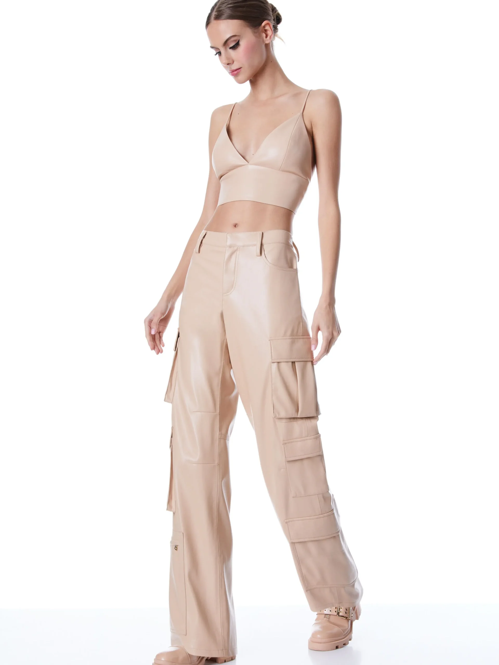 Alice and Olivia LUIS VEGAN LEATHER CARGO PANT *FEATURED SHOPS | FEATURED SHOPS | CLOTHING