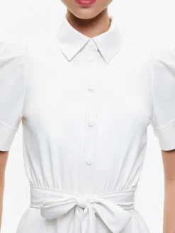 Alice and Olivia LURLENE SHORT SLEEVE VEGAN LEATHER MINI DRESS *FEATURED SHOPS | FEATURED SHOPS | DRESSES | CLOTHING