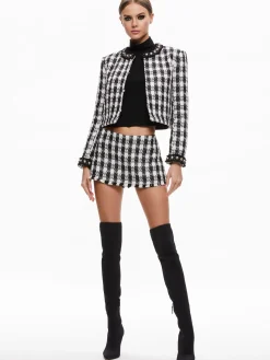 Alice and Olivia MACE TWEED MINI SKORT BLACK/WHITE*FEATURED SHOPS | CLOTHING | CLOTHING