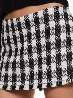 Alice and Olivia MACE TWEED MINI SKORT BLACK/WHITE*FEATURED SHOPS | CLOTHING | CLOTHING
