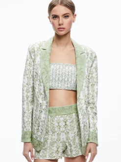 Alice and Olivia MACEY NOTCH COLLAR FITTED BLAZER REPUBLIC GEO*CLOTHING | CLOTHING