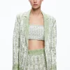 Alice and Olivia MACEY NOTCH COLLAR FITTED BLAZER + DONALD HIGH WAISTED SHORT *CLOTHING