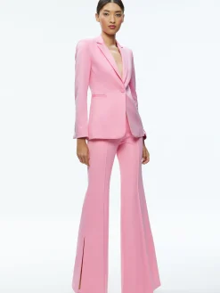 Alice and Olivia MACEY NOTCH COLLAR FITTED BLAZER CHERRY BLOSSOM*FEATURED SHOPS | CLOTHING