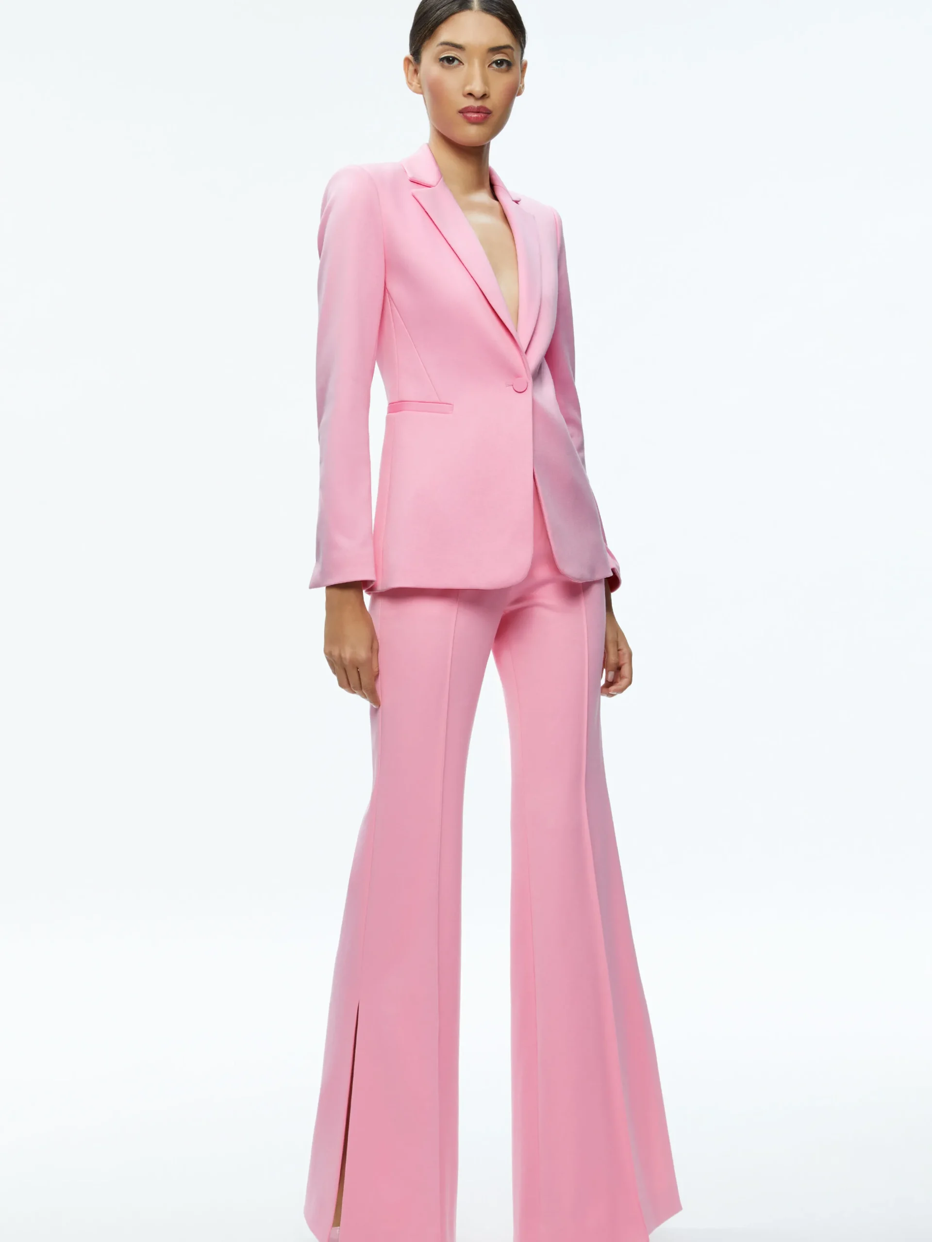 Alice and Olivia MACEY NOTCH COLLAR FITTED BLAZER CHERRY BLOSSOM*FEATURED SHOPS | CLOTHING