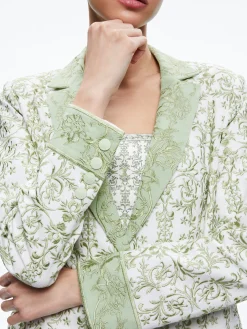 Alice and Olivia MACEY NOTCH COLLAR FITTED BLAZER REPUBLIC GEO*CLOTHING | CLOTHING