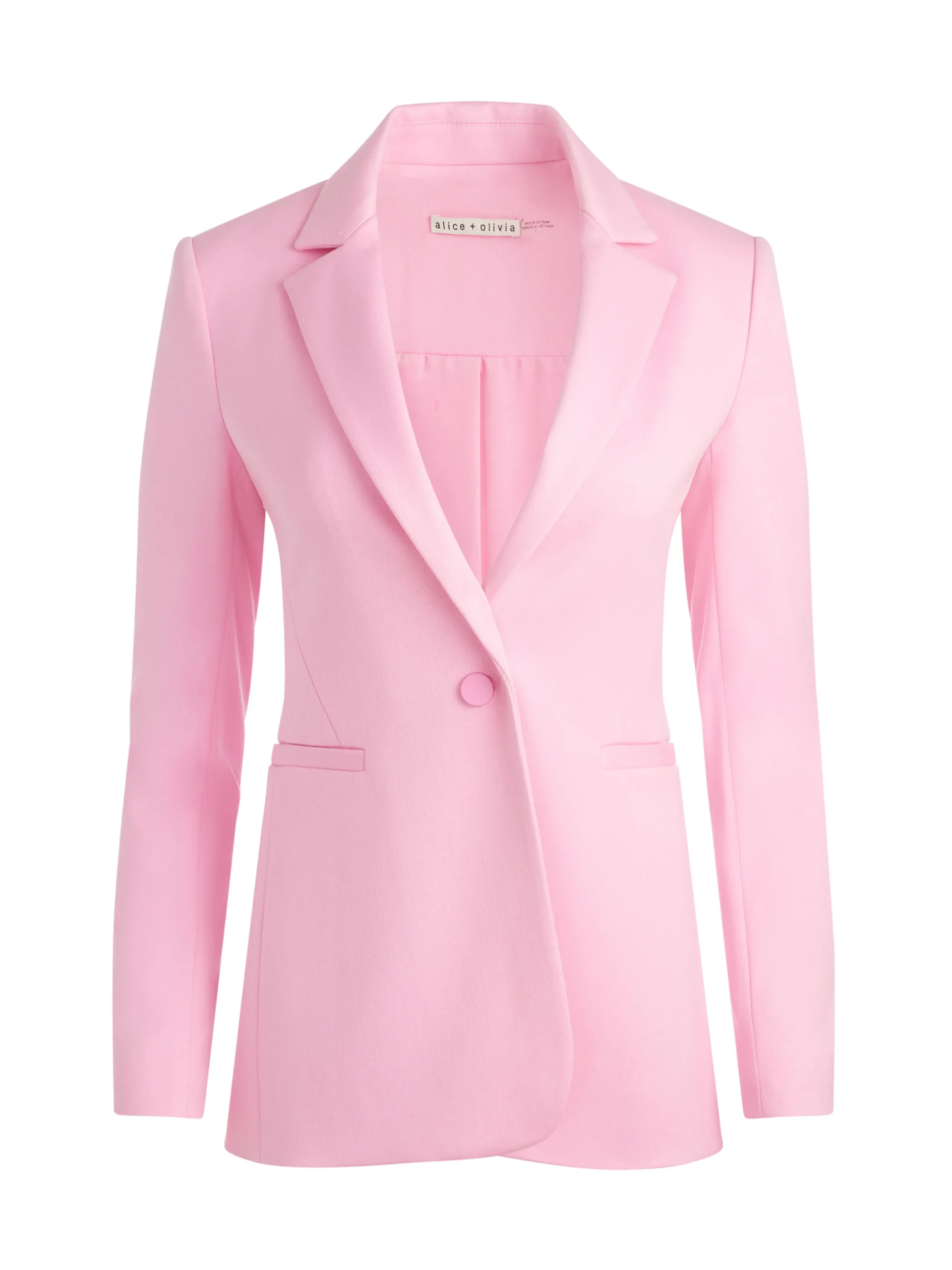 Alice and Olivia MACEY NOTCH COLLAR FITTED BLAZER CHERRY BLOSSOM*FEATURED SHOPS | CLOTHING