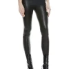 Alice and Olivia MADDOX SIDE ZIP LEATHER LEGGING BLACK*CLOTHING