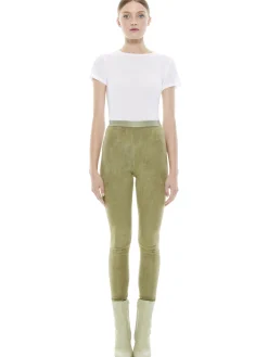 Alice and Olivia MADDOX SUEDE COMBO LEGGING *FEATURED SHOPS | CLOTHING