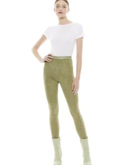 Alice and Olivia MADDOX SUEDE COMBO LEGGING *FEATURED SHOPS | CLOTHING