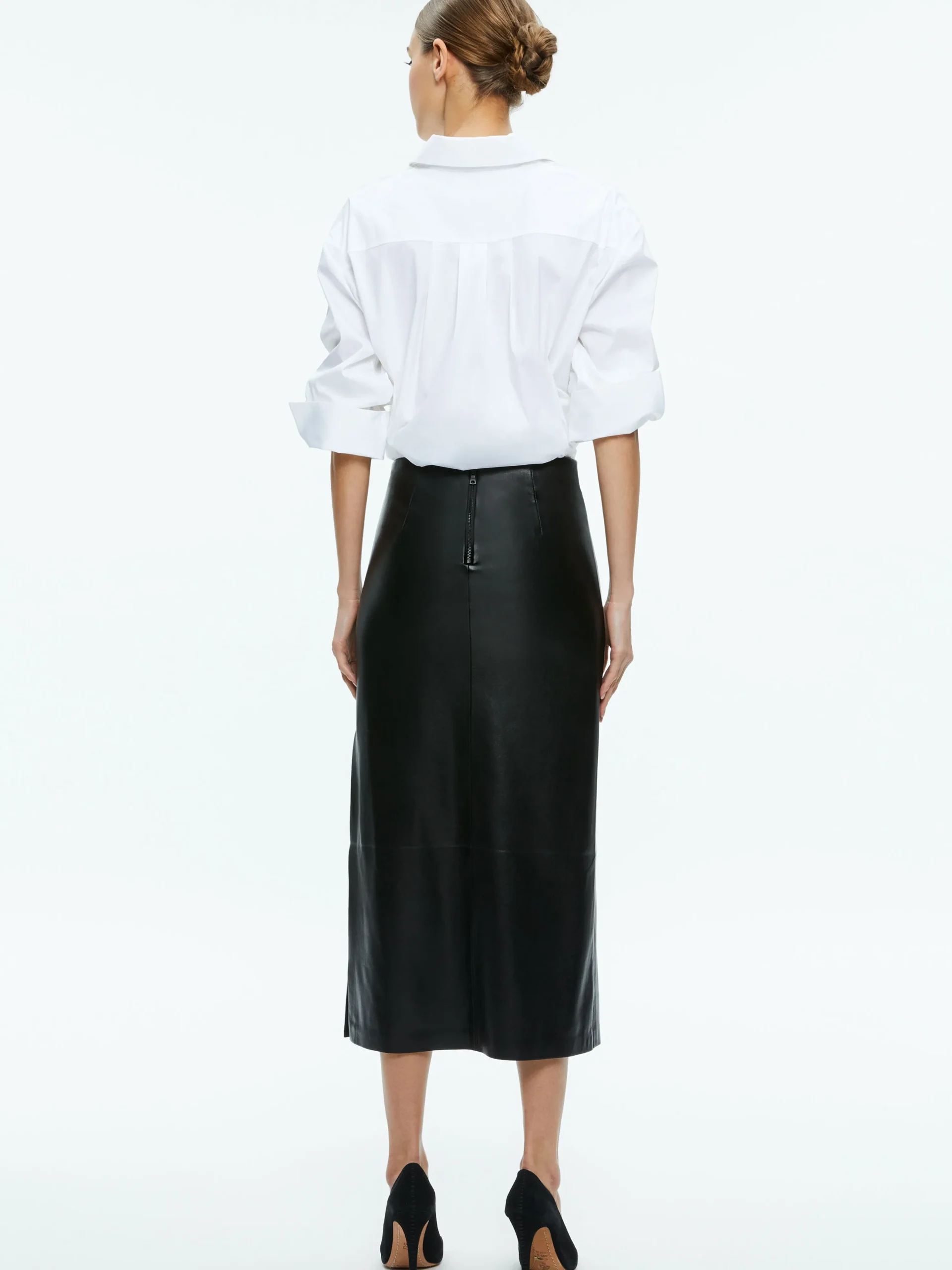 Alice and Olivia MAEVE VEGAN LEATHER MIDI SKIRT *FEATURED SHOPS | FEATURED SHOPS | FEATURED SHOPS | CLOTHING
