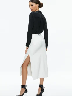 Alice and Olivia MAEVE VEGAN LEATHER MIDI SKIRT *FEATURED SHOPS | FEATURED SHOPS | FEATURED SHOPS | FEATURED SHOPS | CLOTHING