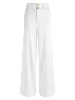 Alice and Olivia MAME HIGH RISE WIDE LEG CUFFED PANT OFF WHITE*FEATURED SHOPS | CLOTHING