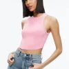 Alice and Olivia MARIN CURVED HEM TANK CHERRY BLOSSOM*FEATURED SHOPS | CLOTHING