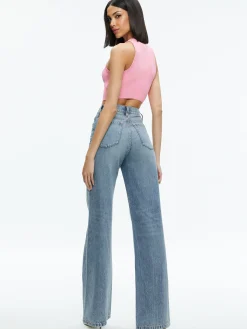 Alice and Olivia MARIN CURVED HEM TANK CHERRY BLOSSOM*FEATURED SHOPS | CLOTHING