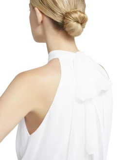 Alice and Olivia MARIS HALTER NECK GATHERED TOP *CLOTHING