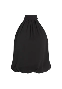 Alice and Olivia MARIS HALTER NECK GATHERED TOP *CLOTHING