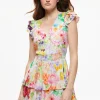 Alice and Olivia MARISKA RUFFLE SKORT ROMPER DAWN FLORAL*CLOTHING