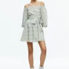 Alice and Olivia MARY OFF SHOULDER MINI DRESS REPUBLIC GEO*DRESSES | CLOTHING