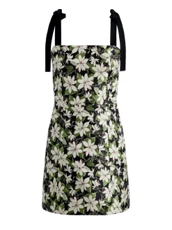 Alice and Olivia MARYANN MINI DRESS MOONLIGHT FLORAL*DRESSES | DRESSES | CLOTHING