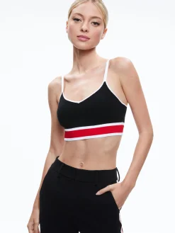 Alice and Olivia MAUDE BRALETTE BLACK/PERFECT RUBY*FEATURED SHOPS | CLOTHING | CLOTHING