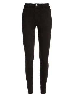 Alice and Olivia MIKAH SINGLE BUTTON SUEDE PANT *CLOTHING