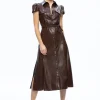 Alice and Olivia MIRANDA VEGAN LEATHER MIDI DRESS *FEATURED SHOPS | FEATURED SHOPS | DRESSES | CLOTHING