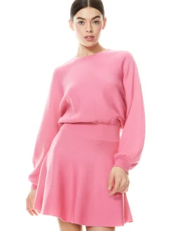 Alice and Olivia MURRAY FIT AND FLARE MINI DRESS CALYPSO PINK*DRESSES | CLOTHING