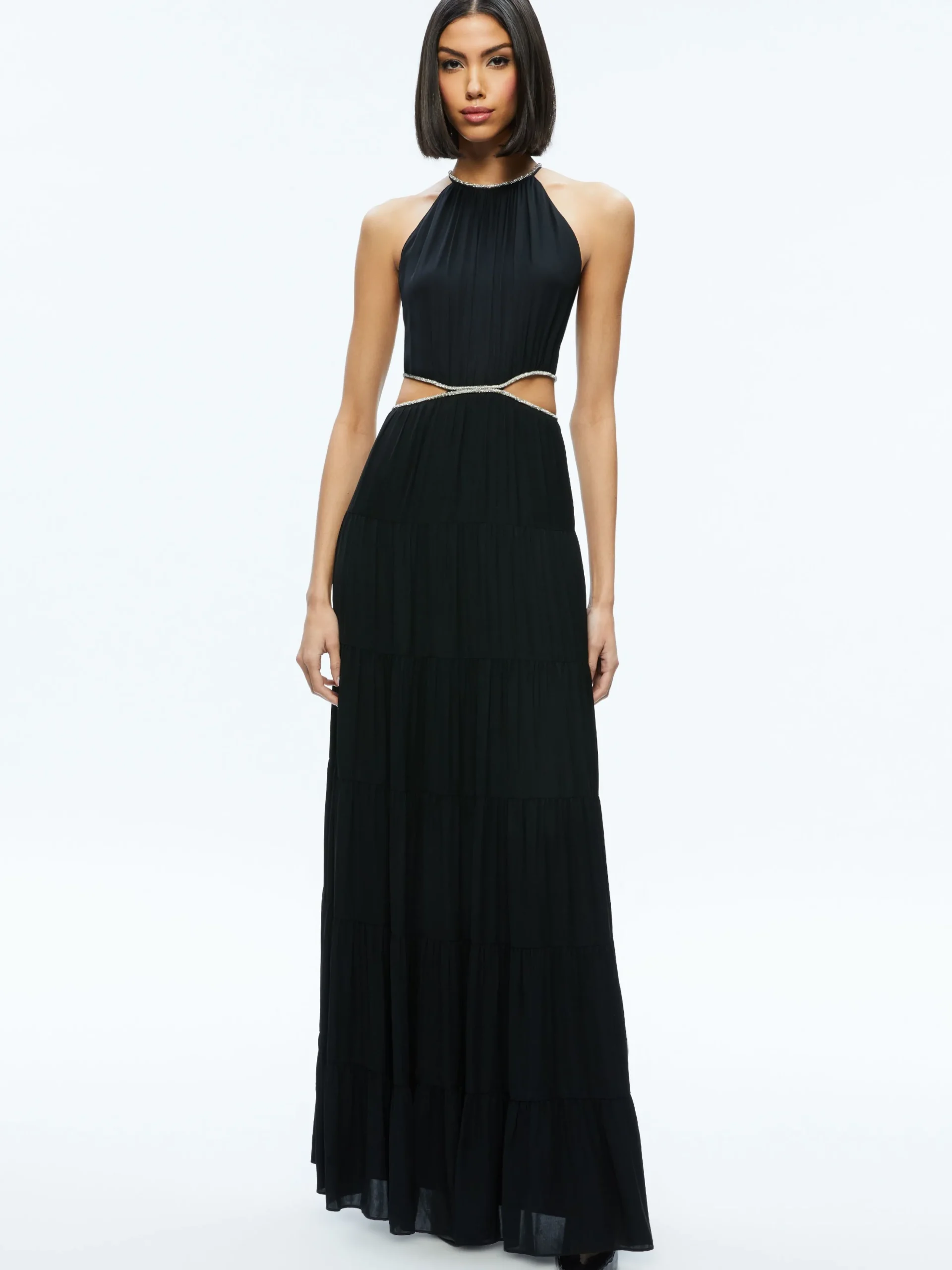 Alice and Olivia MYRTICE EMBELLISHED CUT OUT MAXI DRESS *DRESSES | DRESSES | CLOTHING