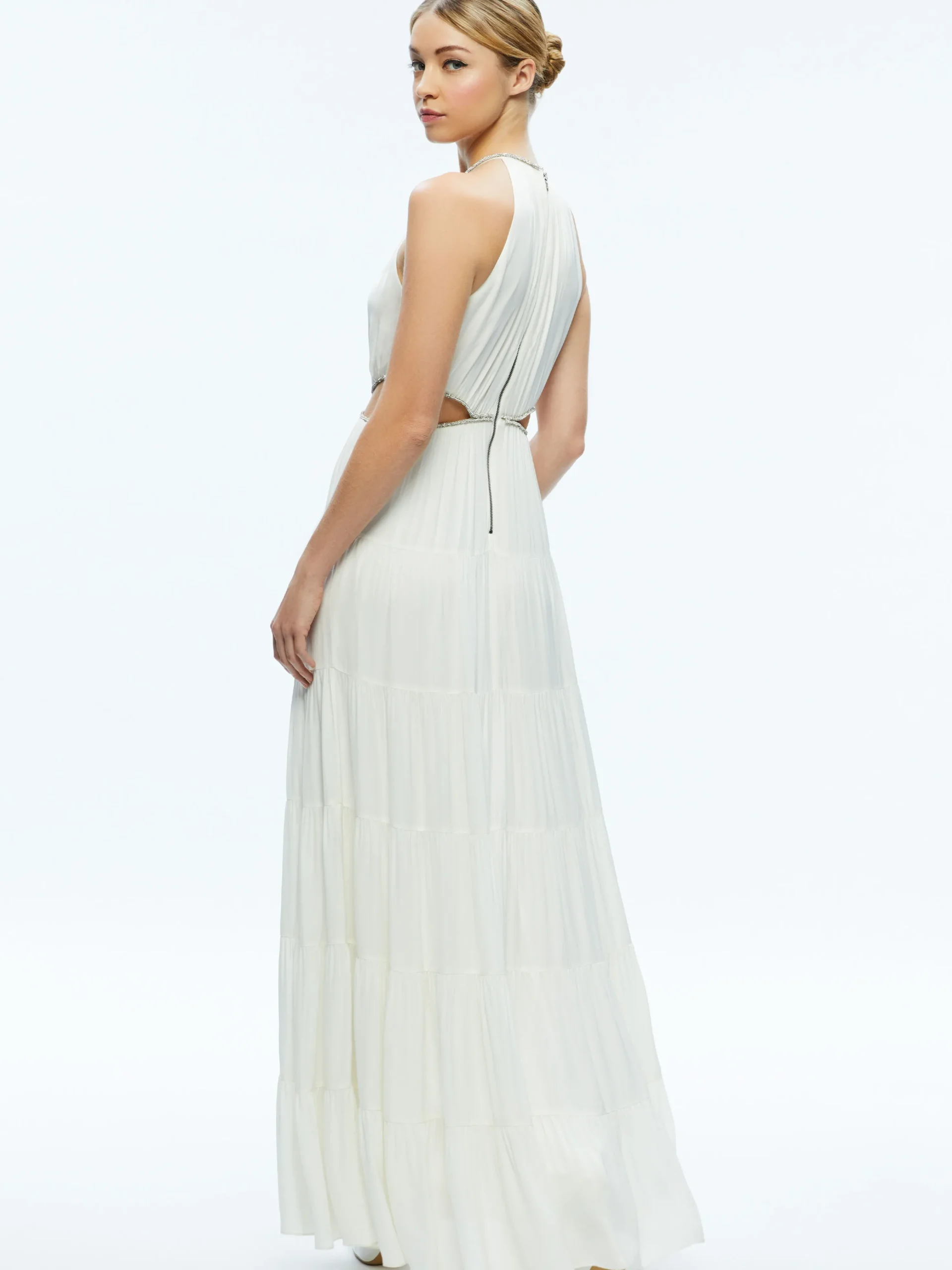 Alice and Olivia MYRTICE EMBELLISHED CUT OUT MAXI DRESS *DRESSES | DRESSES | CLOTHING