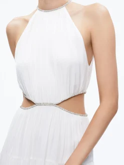 Alice and Olivia MYRTICE EMBELLISHED CUT OUT MAXI DRESS *DRESSES | DRESSES | CLOTHING