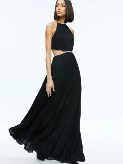 Alice and Olivia MYRTICE EMBELLISHED CUT OUT MAXI DRESS *DRESSES | DRESSES | CLOTHING