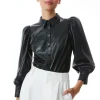 Alice and Olivia NADINE VEGAN LEATHER BUTTON DOWN *FEATURED SHOPS | FEATURED SHOPS | FEATURED SHOPS | CLOTHING