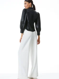 Alice and Olivia NADINE VEGAN LEATHER BUTTON DOWN *FEATURED SHOPS | FEATURED SHOPS | FEATURED SHOPS | CLOTHING