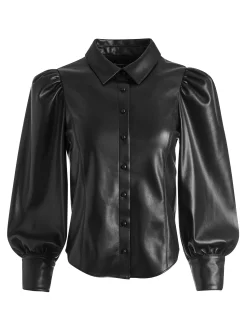 Alice and Olivia NADINE VEGAN LEATHER BUTTON DOWN *FEATURED SHOPS | FEATURED SHOPS | FEATURED SHOPS | CLOTHING