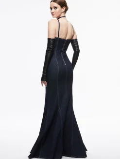 Alice and Olivia NATACHA GODET MAXI DENIM DRESS DARK RINSE*FEATURED SHOPS | DRESSES | DRESSES | CLOTHING