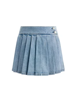 Alice and Olivia NOAH DENIM PLEATED SKORT GEORGIA VINTAGE BLUE*FEATURED SHOPS | FEATURED SHOPS | FEATURED SHOPS | CLOTHING | CLOTHING