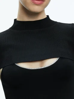 Alice and Olivia ORION KNIT TANK AND SHRUG BLACK*FEATURED SHOPS | CLOTHING | CLOTHING