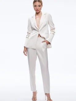 Alice and Olivia PAILEY FTTED NOTCH COLLAR BLAZER + JESSIE SLIM PANT *CLOTHING