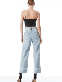 Alice and Olivia PEARLE VEGAN LEATHER SPAGHETTI STRAP BUSTIER *FEATURED SHOPS | FEATURED SHOPS | CLOTHING