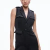 Alice and Olivia PHILLIS UTILITY SLEEVELESS ROMPER *FEATURED SHOPS | CLOTHING