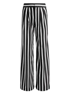 Alice and Olivia POMPEY HIGH WAISTED PLEATED PANTS DREAM STRIPE BLACK*FEATURED SHOPS | FEATURED SHOPS | CLOTHING