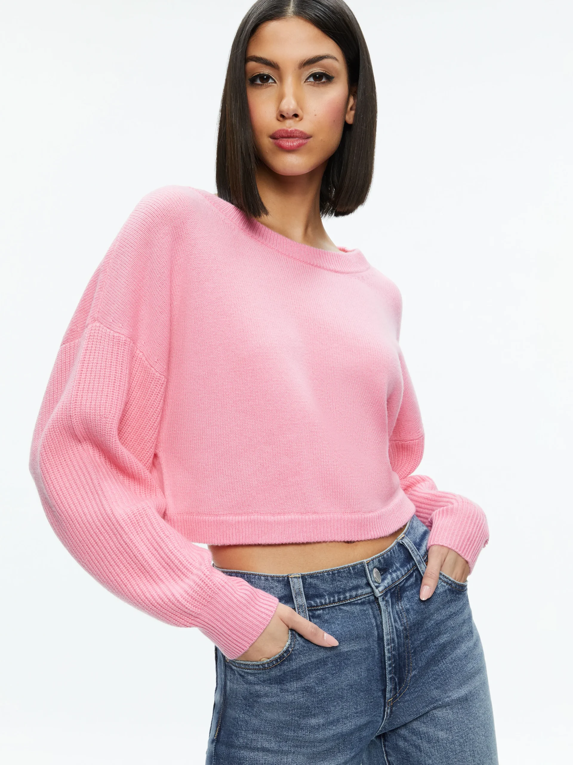 Alice and Olivia POSEY CREWNECK SWEATER *FEATURED SHOPS | CLOTHING