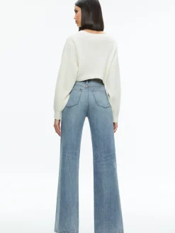 Alice and Olivia POSEY CREWNECK SWEATER *CLOTHING