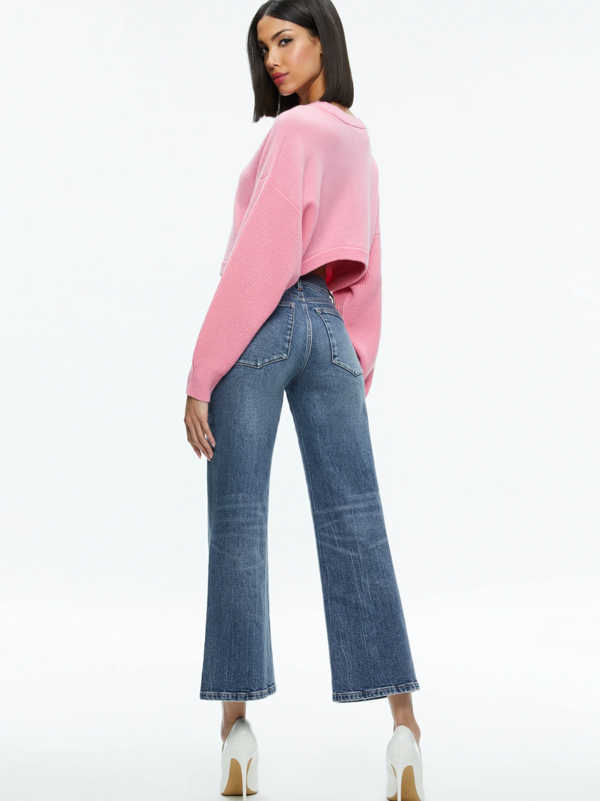 Alice and Olivia POSEY CREWNECK SWEATER *FEATURED SHOPS | CLOTHING